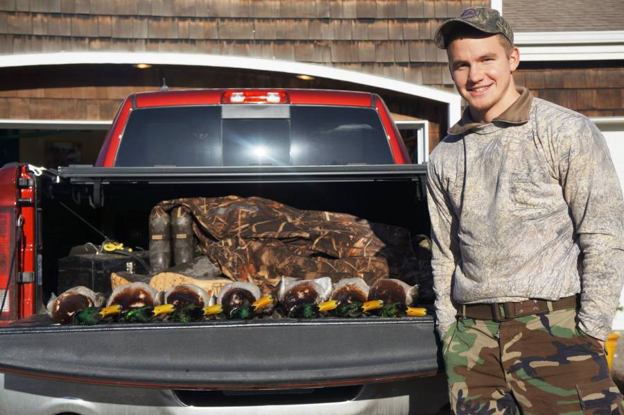 Andrew Glaeser enjoys the outdoors life, including hunting and fishing, when he's not playing soccer. (Facebook)