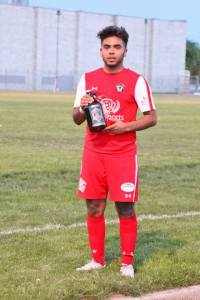 Jesse Esquivel was voted by fans as Hoppers Man of the Match earlier this season. (Tracie Fowler)