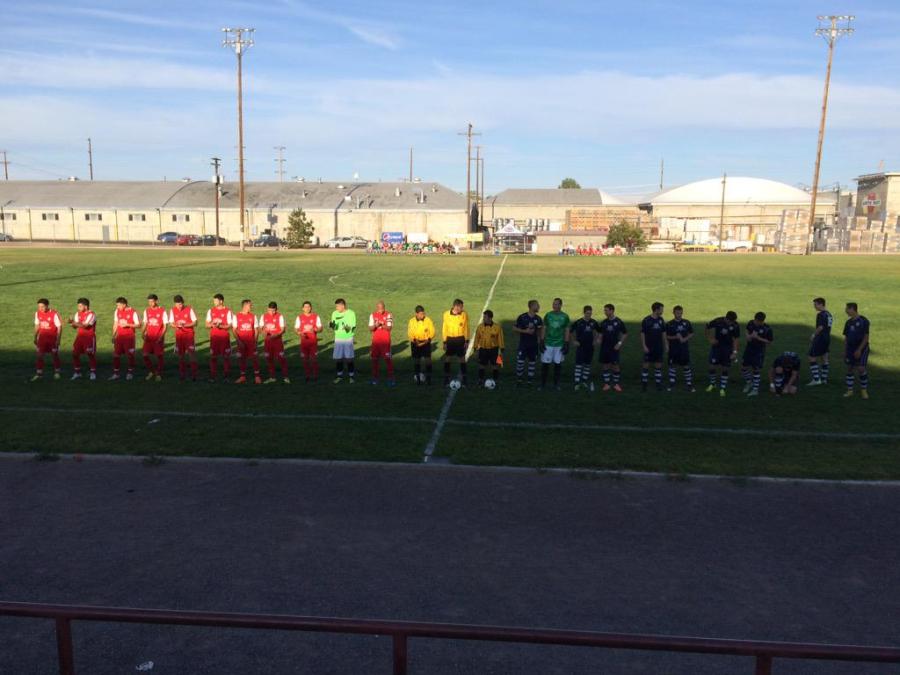 The Hoppers and the Shock played to a 2-2 stalemate on May 9 at Marquette Stadium. (YUFC twitter.)