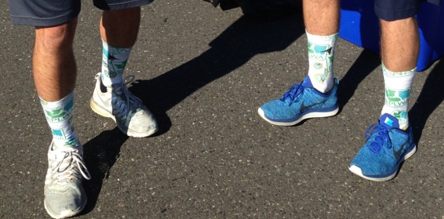 Socks...and a trophy. The Shadow have multiple Player of the Week winners and on Sunday they clinched the 2015 EPLWA title. (Peter Ostrovsky)